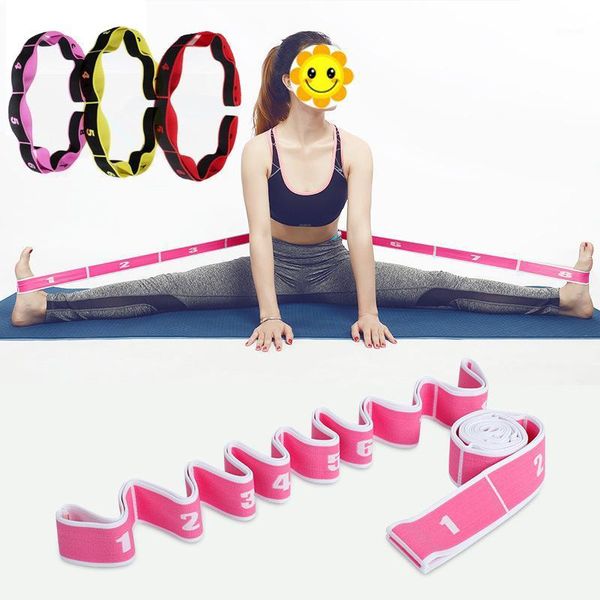 

yoga pull strap belt polyester latex elastic latin dance stretching band loop yoga pilates gym fitness exercise resistance bands1