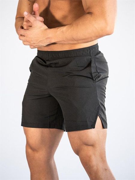 

solid color light plate summer men's fitness shorts leisure sports running quick-drying basketball training shorts1, Blue