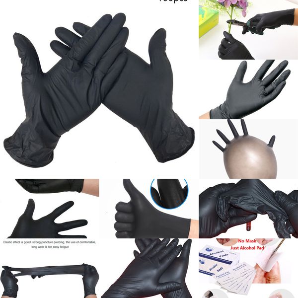 

resistance disposable household wholesale food testing 1pc cleaning washing anti-static nitrile gloves fast de