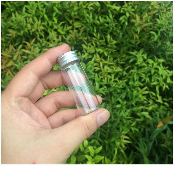 

22*60*14mm 14ml glass bottles with metal cap empty small wishing bottle glass vials jars 1 bbytve