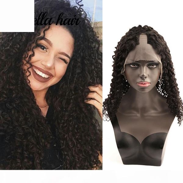 

adjustable small open 1inch*2inch u part human hair wigs for black women front hand tied hair wigs accept customization