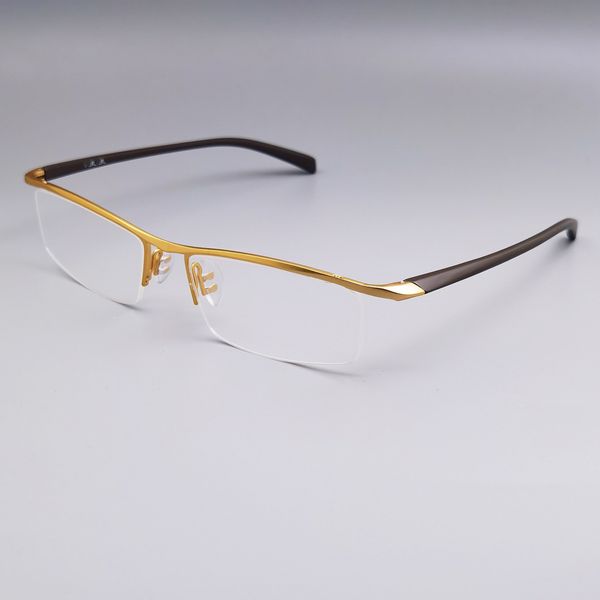 Новый бизнес -стиль безрамные мужские очки титановый сплав высококачественный рабочие очки P8219 Cool Designer Men Eyeglass с корпусом