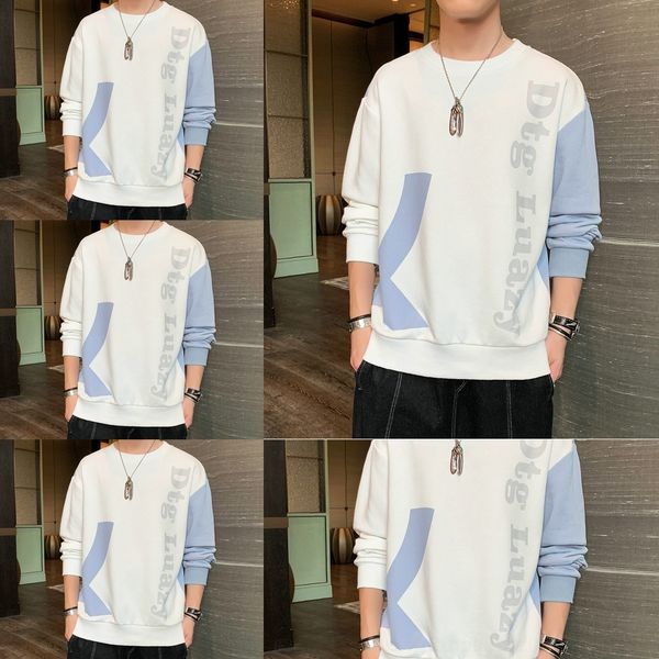 

2j0gi men's sweater new spring and autumn for base autumn tloose t-shirt shirt 2020 shirtsweater trend men r5wtx, Black