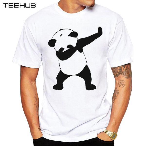 

2019 summer fashion dabbing panda bear t-shirt men funny panda t shirts short sleeve hip hop tee sport hooded sweatshirt hoodie