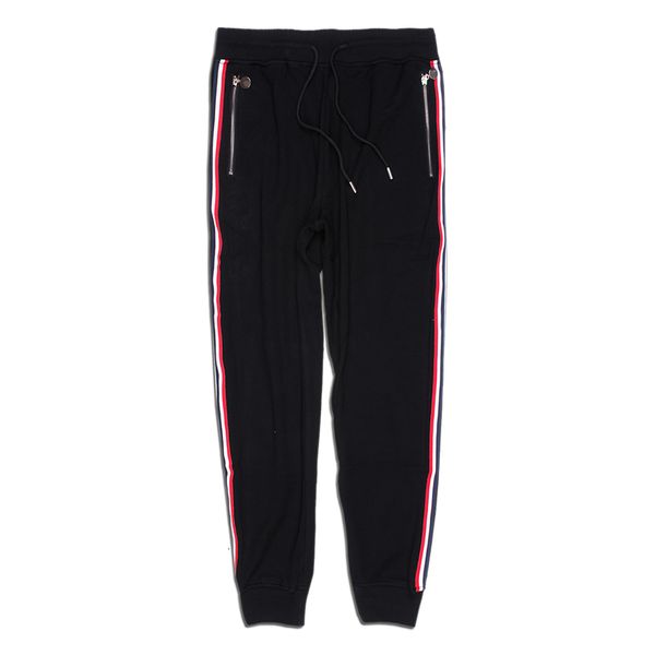 

new arrival stylist mens zipper trousers men women fashion casual black jogger pants