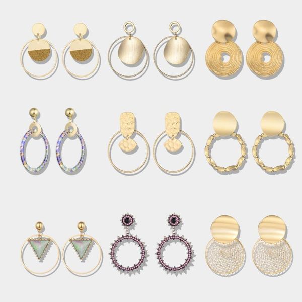 

dangle & chandelier big water drop earrings for women fashion jewelry vintage brincos 2021 pendientes n35, Silver