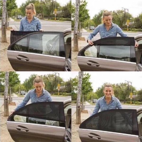 

one pair car sun visor car sun hood black sand anti-moth insulation visor window cover black mosquito screen1