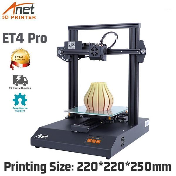 

printers anet 3d printer et4 pro ultra silent printing with tmc2208 stepper driver,all-metal & touch screen,auto-leveling module assembly1