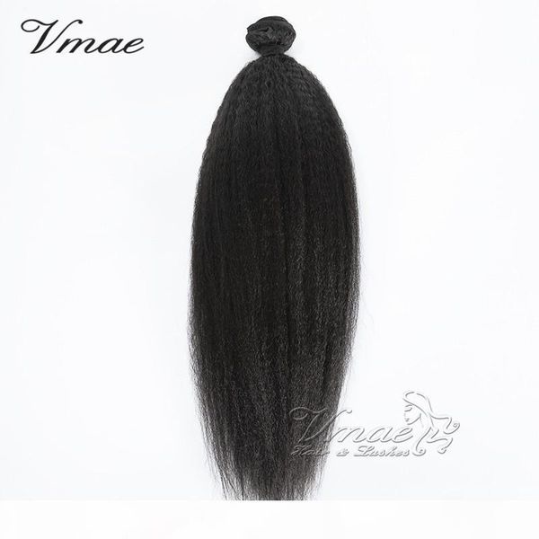 

brazilian kinky human hair weave unprocessed virgin kinky straight hair weave coarse kinky straight hair bundles 3pcs lot ing, Black