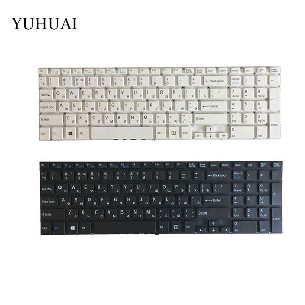 

new russian ru keyboard for vaio svf152a29m 149239831 white black keyboard