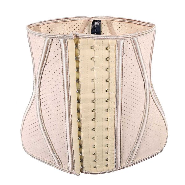 

abdomen x steel bone arrangement latex three row body shaping belt, Gray