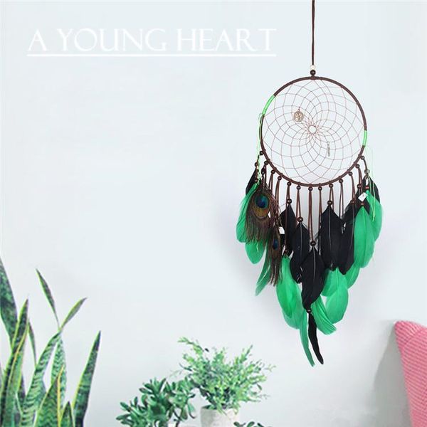

ins dreamcatcher wind chimes indian style new feather pendant dream catcher creative car hanging decoration dhl h1bt