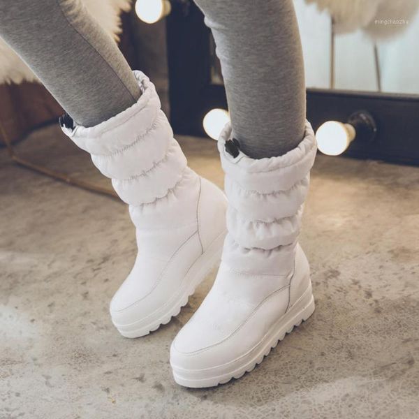 

boots lapolaka 2021 arrivals female snow non-slip comfortable cotton shoes woman waterproof fleece warm ladies1, Black
