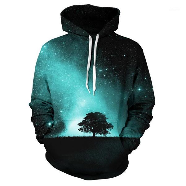 

2020 new 3d printed starry sky men's casual rock street funny hoodie kissing band hip hop men's simple and versatile hoody s-6xl1, Black