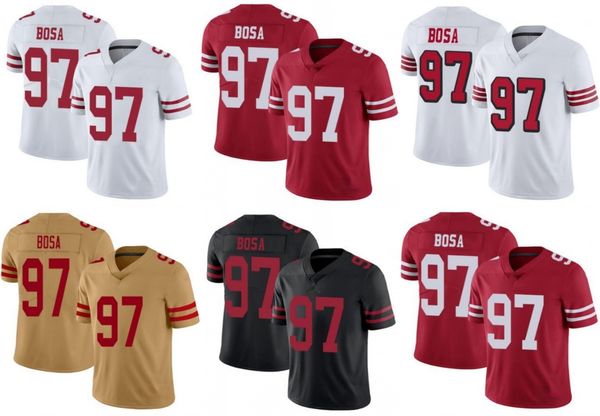

men #97 nick bosa women youth nfl vapor untouchable limited jersey, Black;red