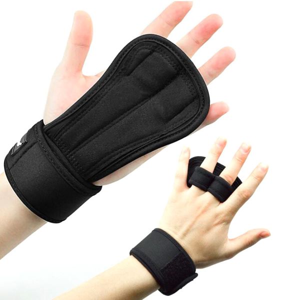 Levantamento de peso Luvas de treinamento Palm Protetor Fitness Esportes Body Body Gymnastics Gymnastics Gym Hand Palm Support 1 Par Q0108