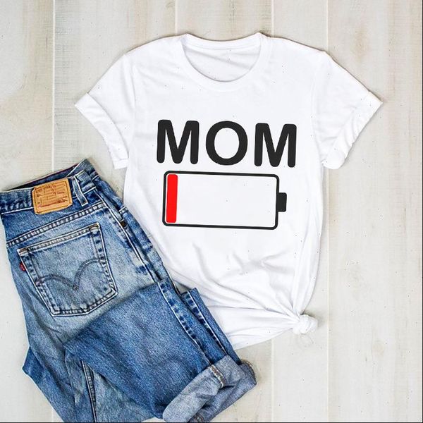 

women print lady mom flower tired cute mama mother graphic t ladies clothes tee tshirt womens shirt clothing t shirt, White