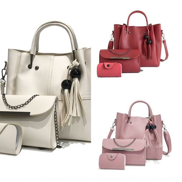 

cr4tk spring and summer 2020 new fashion set one handcarry handbagshoulder suzi messenger bag for women's three piece hand of hand-held
