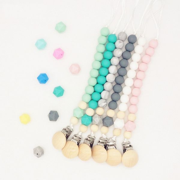 

ins appease silicone baby pacifier clip chewable anti dropping chain holder clips nipple teether molar toys security 8 5as d2