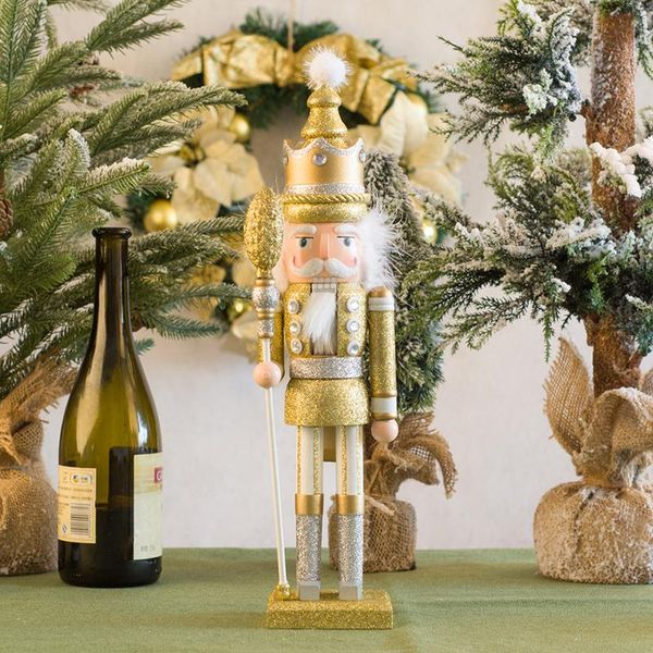 

king nutcracker collectible wooden puppet nutcracker christmas home decoration european style household accessories