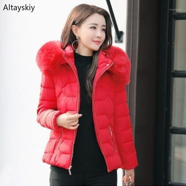 

parkas women warm winter soft slim trendy female european style thicker womens solid zipper leisure all-match parka, Black