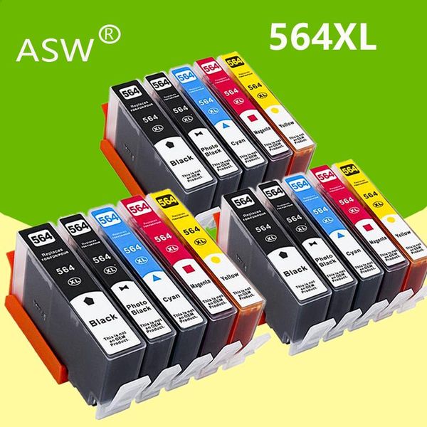 

15pk 564xl картридж для 564xl 564 совместимый для photosmart b8550 c6324 c310a c410 6510 d5460 7510 b209a 4610 3070a
