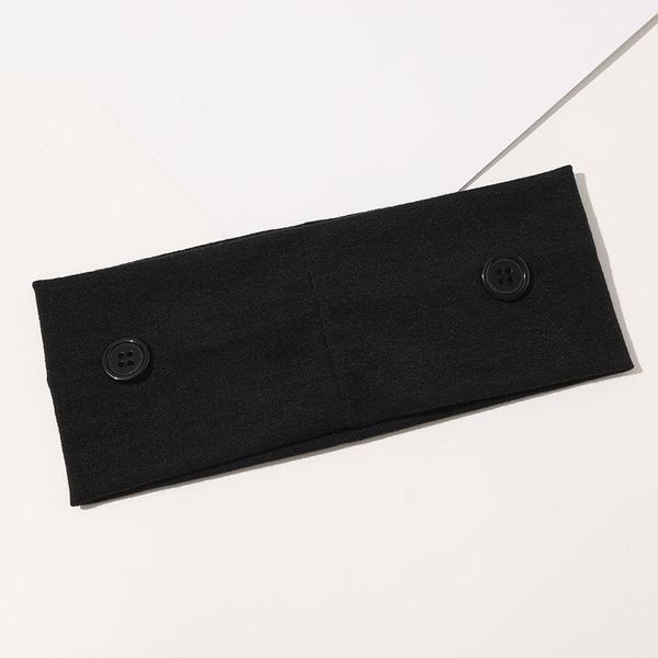 

1pc boho cross knotted headbands with button solid color headwear women elastic hair band yoga running hair accessories q bbybdk