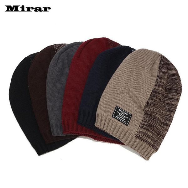 

fashion men and women solid easy matching letter knitted hat woolen hat cap