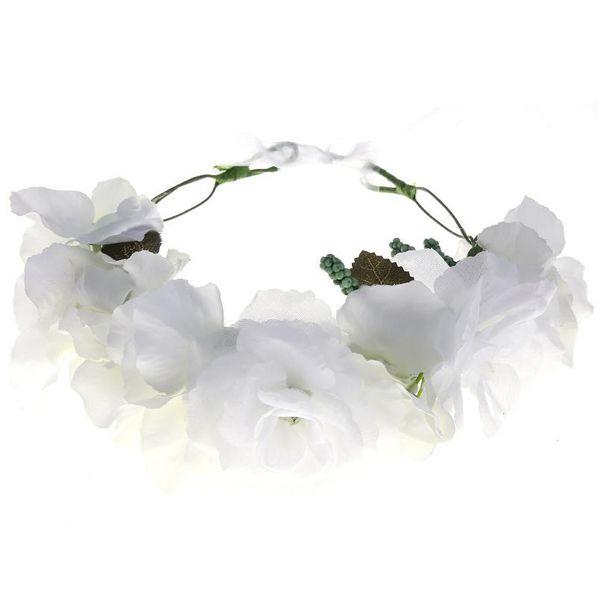 

rose flower crown headpiece women girls hair accessories for women flower wreath headband wedding party floral qylwse