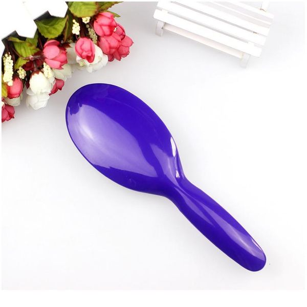 

1pcs anti-static hair brush comb styling tools shower electroplate detangling massage combs for salon styling women gi jllryq, Silver