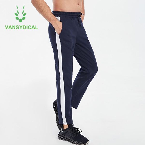 

brand 2020 autumn winter jogging workout sweatpants men side stripe sports running pant thicken breathable fitness training pant, Black;blue