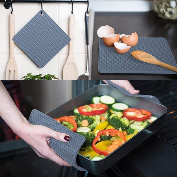

waterproof heat insulation place mat anti-scalding honeycomb anti-slip mat high temperature resistant teapot mats1