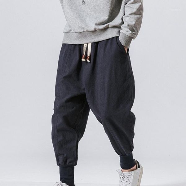 

new wide-leg hip hop pants men pleated solid casual pants fashion men joggers drawstring harem loose summer trousers1, Black