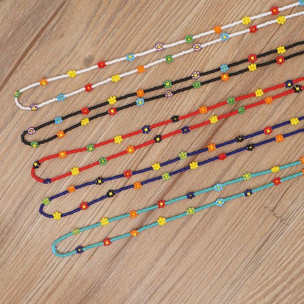

korean luxury handmade colorful beads flower glasses chain fashion women chic straps sunglasses accessories korean luxury h qylnvw
