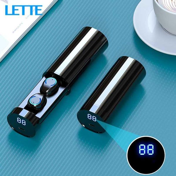 

f9-6 tws mini cylindrical bluetooth 5.0 power display wireless sports in-ear earplugs1