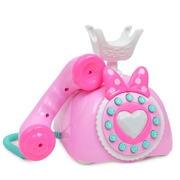 

kids simulation electronic landline telephone educational toys for children music sound pretend play toy for girl christmas gift 201224