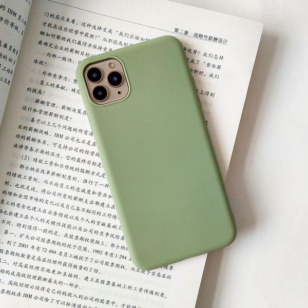 

for iphone 12 sile solid color phone case for iphone 12 pro soft cover candy color 12 mini pro q bbywjl