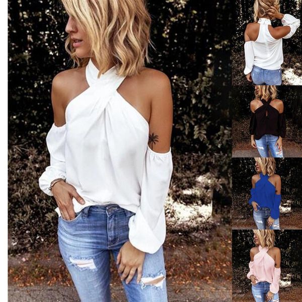 

women's blouses & shirts gaoke off shoulder white blouse shirt women bodycon elegant summer 2021 female blusas tees