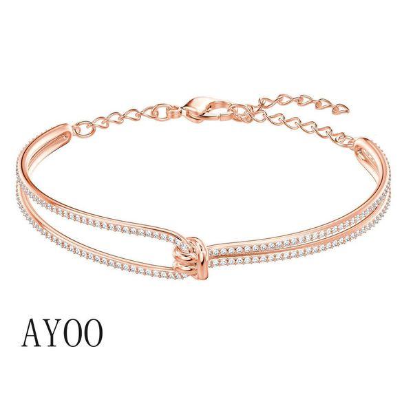 

ayoo couple knot design romantic simple bracelet send girlfriend gift ing, Black