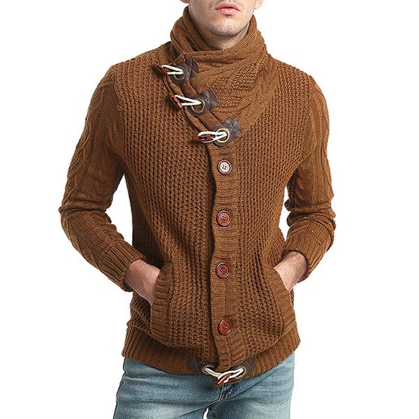 

fashion- men's sweater casual slim knitting button down sweater knitwear coat low price sale, White;black