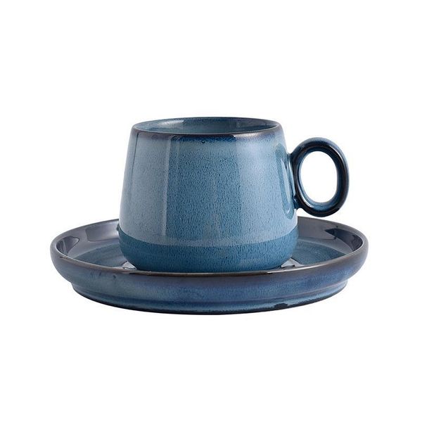 

280ml high-grade ceramic coffee cups coffee cup simple european style mug cappuccino flower cu bbybxj