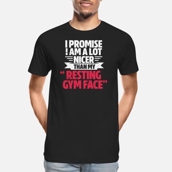

i promise i am lot nicer than my resting gym face designers graphic t shirt diy kawaii vintage tracksuit hoodie sweatshirt