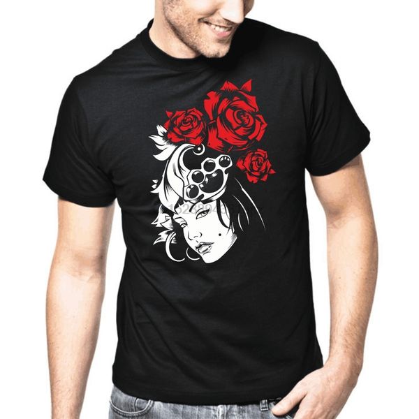 

new 2020 summer casual t-shirt printing lady rose schlagring brass knuckles s-xxxl tee shirt sport hooded sweatshirt hoodie