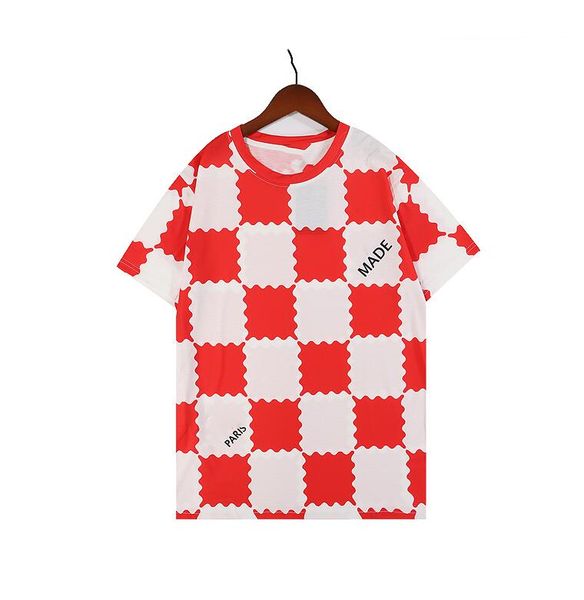 

2022 summer new pattern men's women's t-shirt tee polos short sleeves brand men's designer t-shirts 1399#, White;black