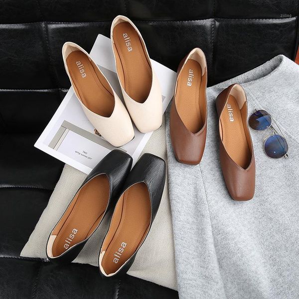 

sandals spring and summer retro thick heel square flat shoes1, Black