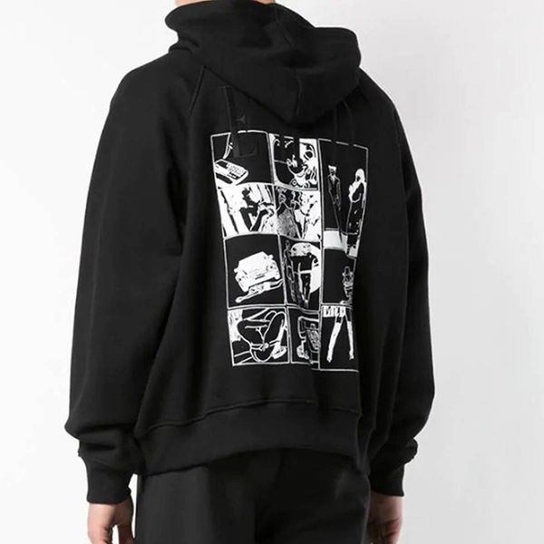 

erd comic hoodie enfants riches deprimes embroidery hoody black casual hooded sweatshirt jumpers men women hip hop streetwear