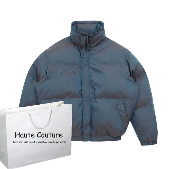

mens parkas coat solid laser color thick jackets 2020 new mens puffer jacket outdoor warm boys new down wholesale, Black