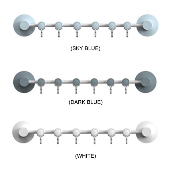 

practical 6 row seamless hooks bathroom strong adhesive wall hanging hanger