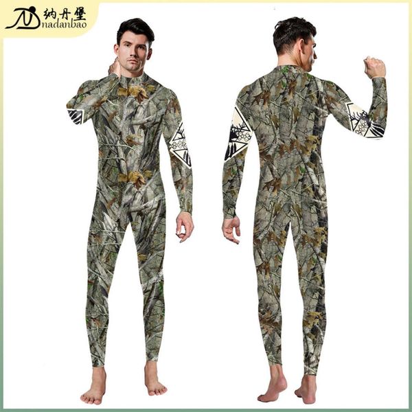 

new outdoor 3d digital printing role play men's and women's jumpsuit, Black