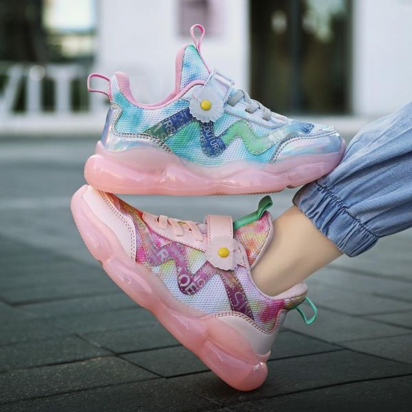 

kids banner sport footwear children mesh casual shoes girl sneakers kids shoes for girl light shoes cute pink flat boy kid wmtpwl, Black